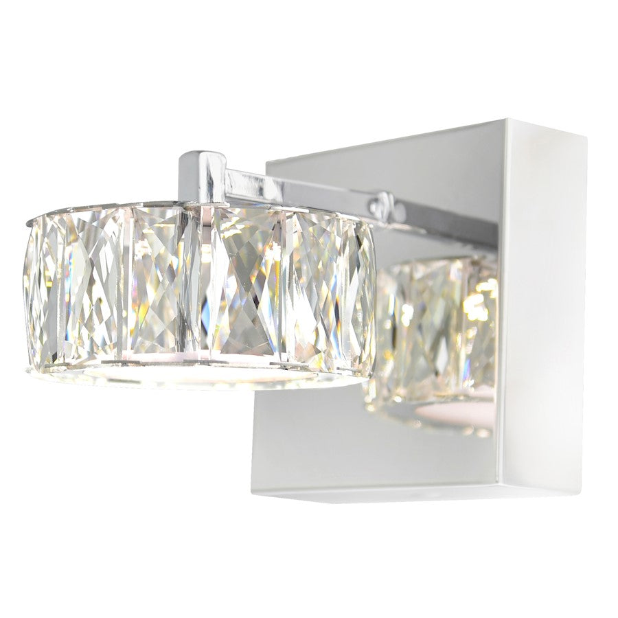 CWI Lighting Veil Flush Mount, Stainless Steel