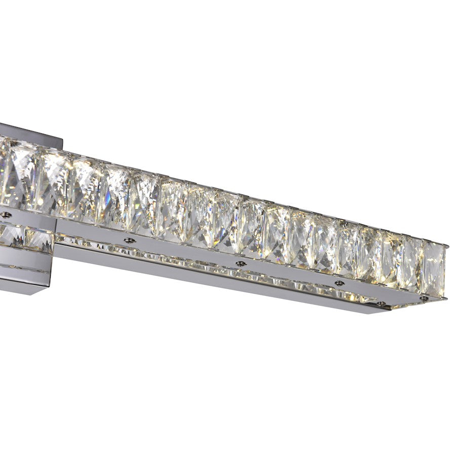 32" Bathroom Vanity Light, Chrome