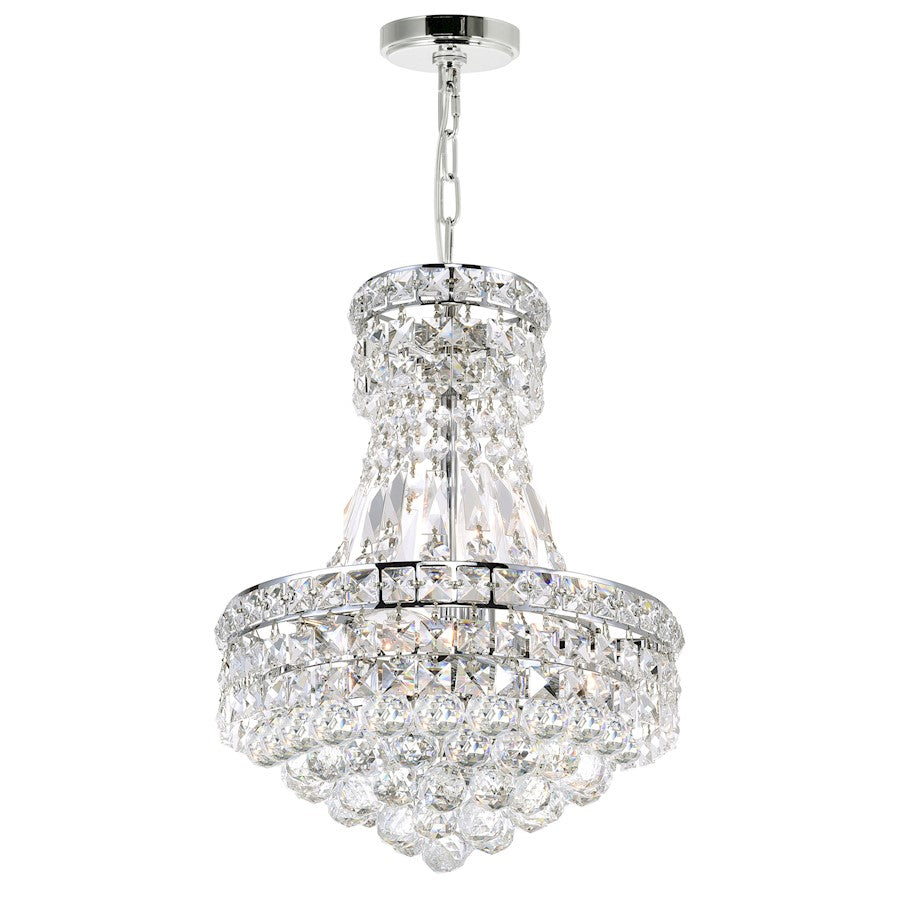 4 Light Mini Chandelier, Chrome