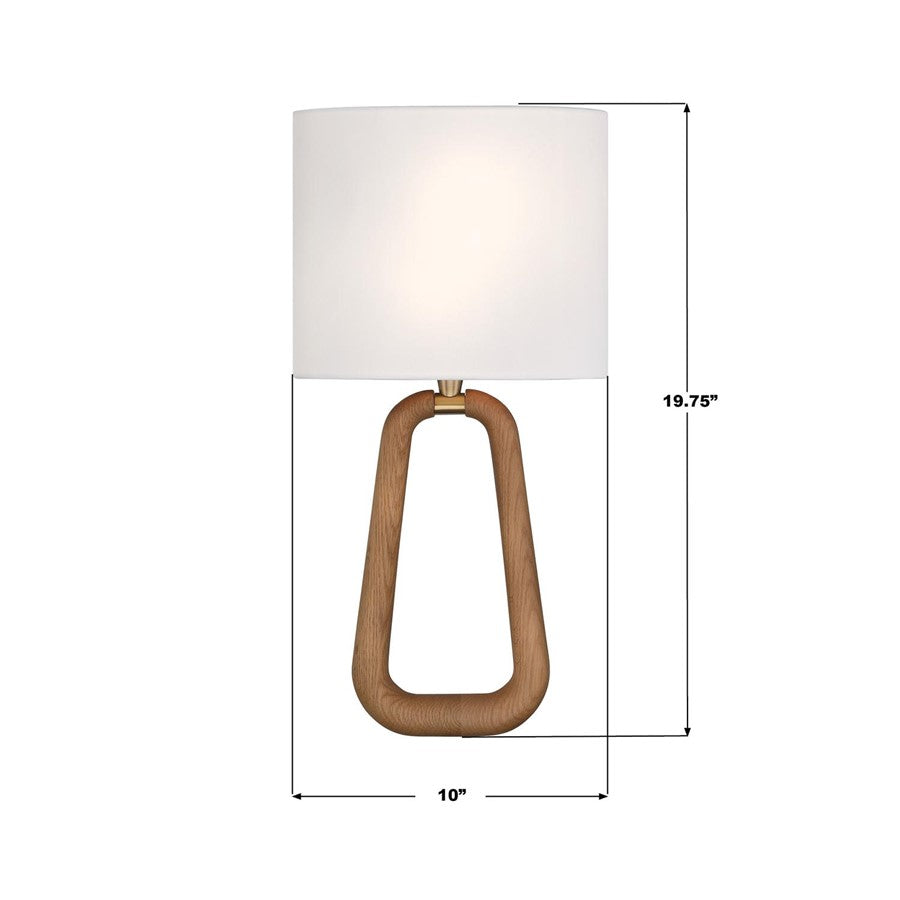 Crystorama Jori 2 Light Sconce, Brass/Wood/White