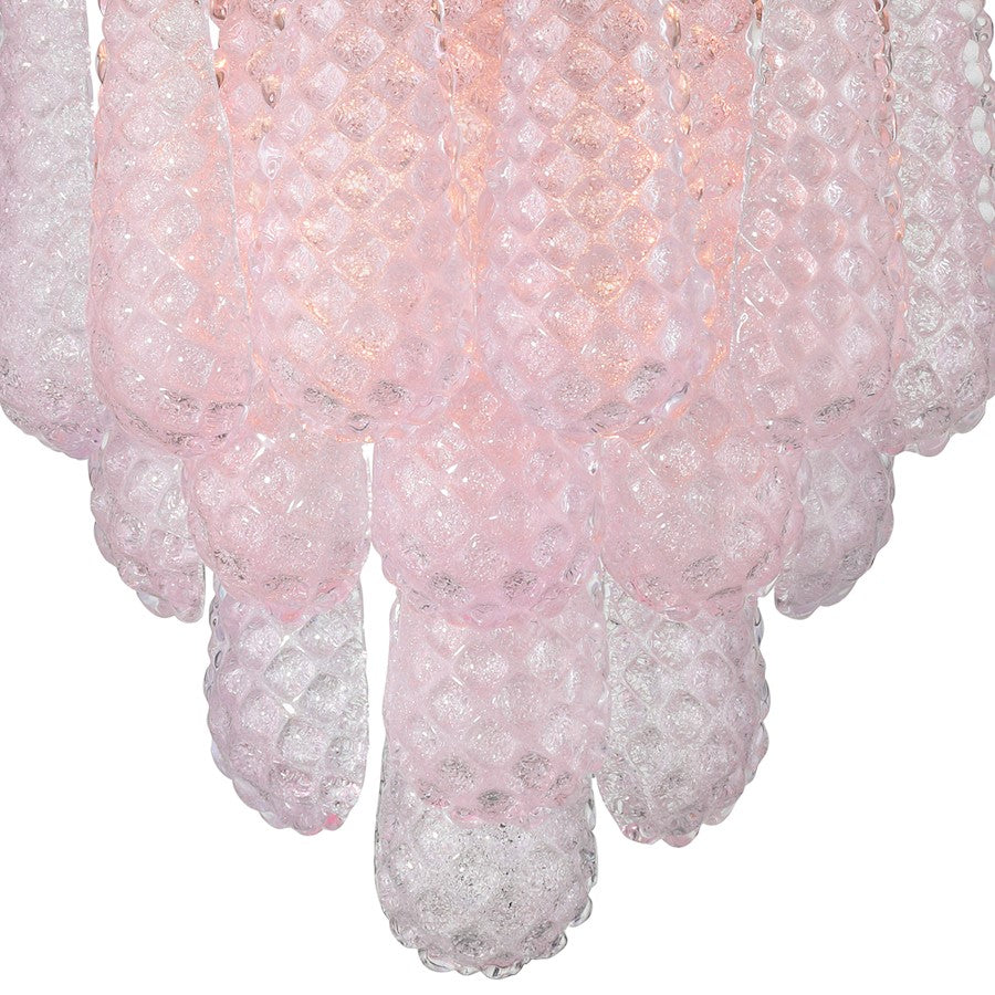 Crystorama Ollie 2 Light Sconce, Aged Brass/Sand Glass Blush