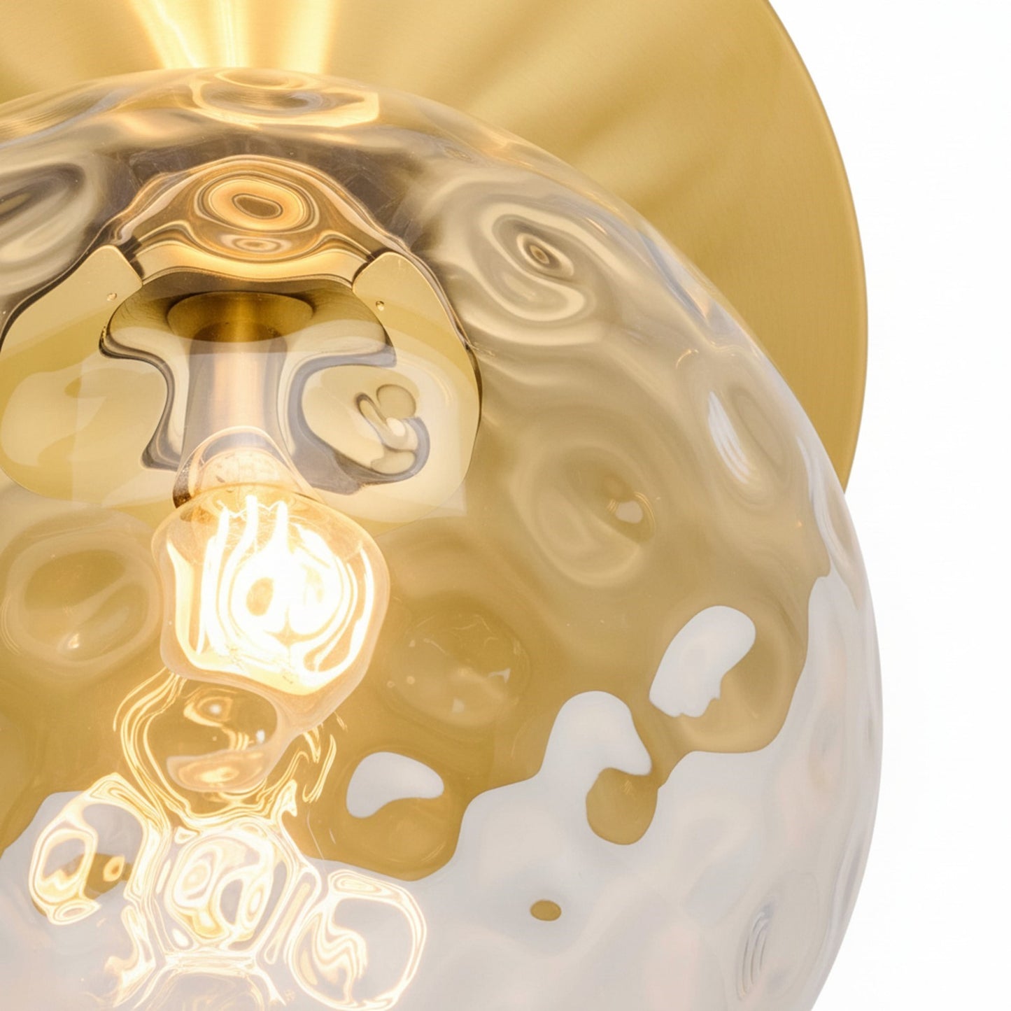 Dainolite Burlat 12.5in 1-Light Wall Sconce | Contemporary Aged Brass Metal and Clear Glass Globe | Bathroom & Hallway | 12.5 x | Model BUR-131W-AGB-CLR