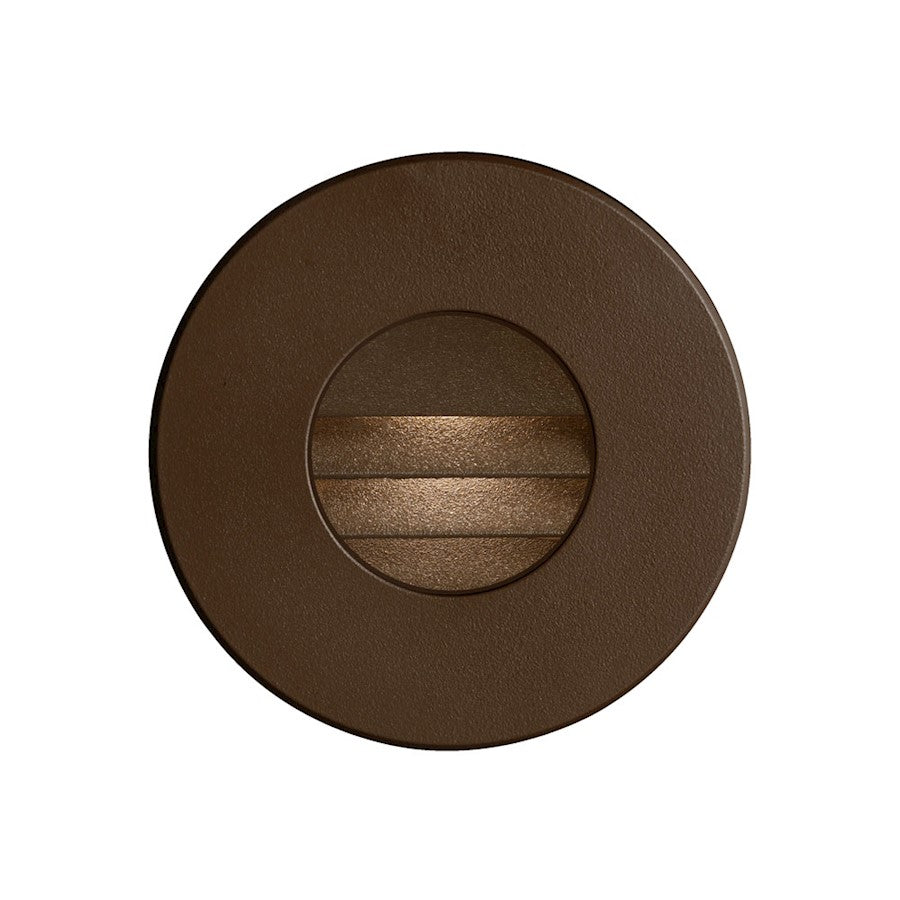 Dainolite DLEDW-330 3.3W LED Wall Light | Bronze Aluminum with Louver | Outdoor & Indoor Accent | 3.46 x 3.46 x 3.65 in | Model DLEDW-330-BZ
