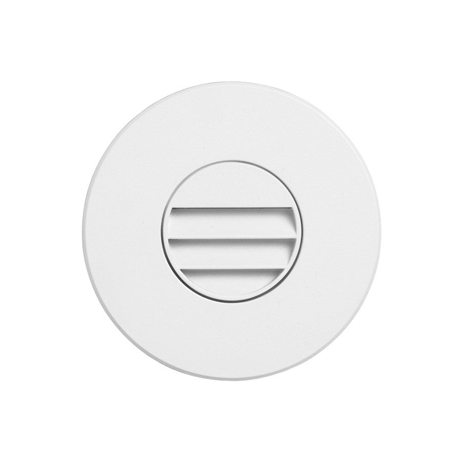 Dainolite DLEDW-330 3.3W LED Wall Light | White Aluminum with Louver | Outdoor & Indoor Accent | 3.46 x 3.46 x 3.65 in | Model DLEDW-330-WH