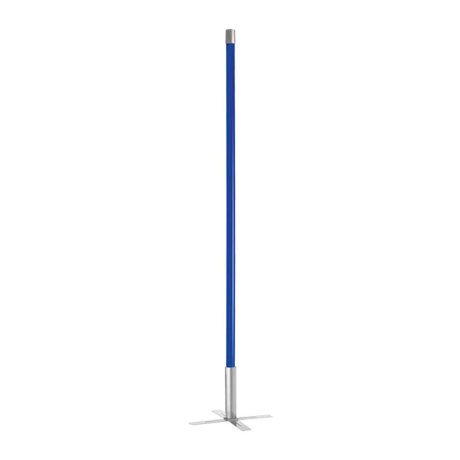Dainolite DSTX 36in Blue LED Stick Floor Lamp | Modern ABS Plastic and Steel | Living Room & Office Accent | 36 x 1.5 x 1.5 in | Model DSTX-36-BL