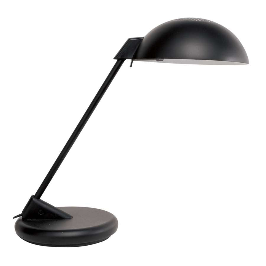 Dainolite HIL900-BK 17in Desk Lamp | Industrial Matte Black Steel | Home Office & Task Lighting | 17 x 9 x 17 in | Model HIL900-BK