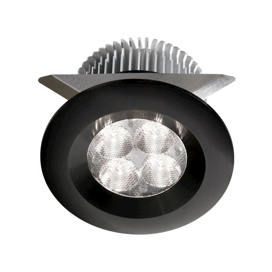 Dainolite MP-LED-8-BK 3in LED Cabinet Light | Black Under-Cabinet Light | Kitchen & Display Case | 460lm 3000K | Model MP-LED-8-BK