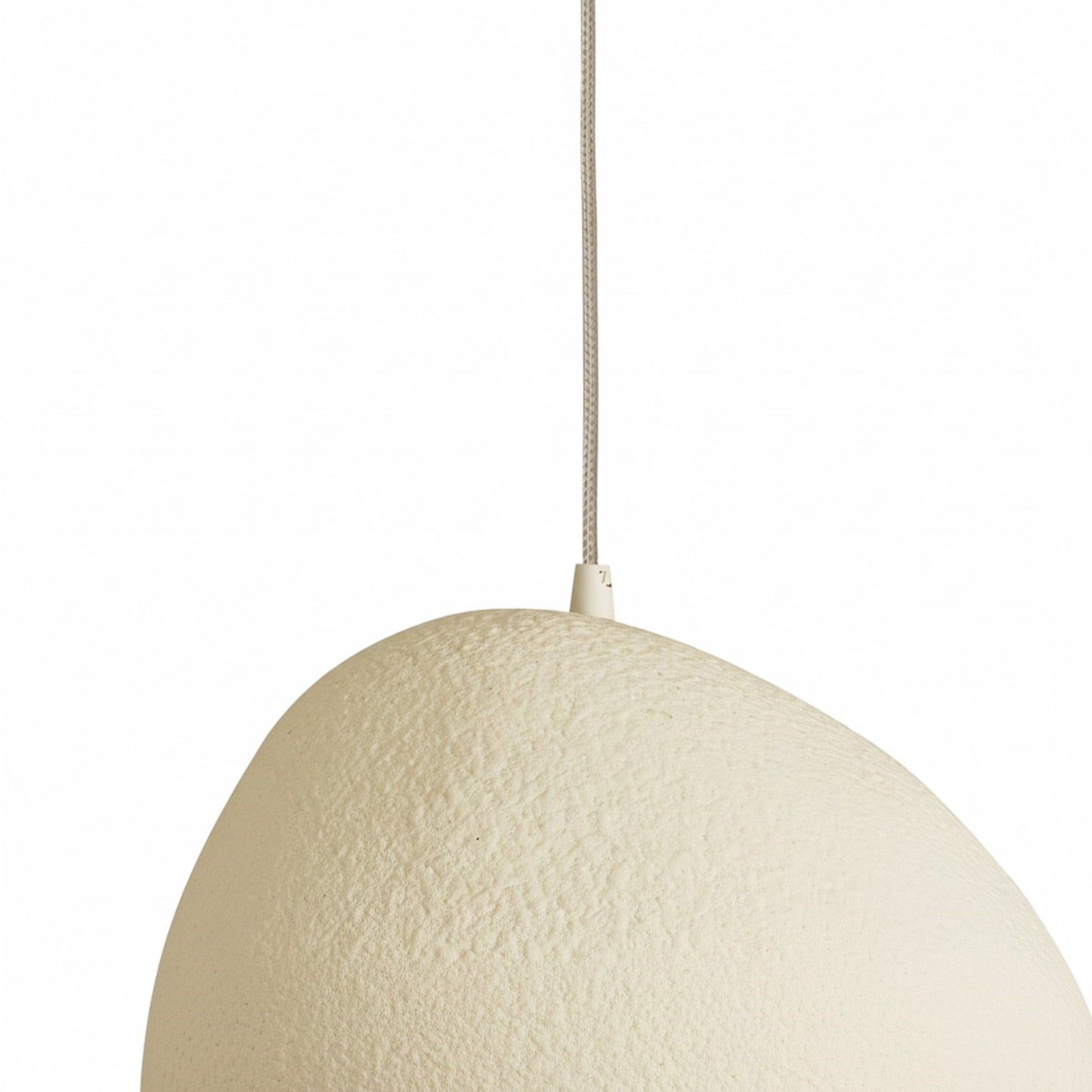 Dainolite Pilar 16in 1-Light Pendant | Contemporary Matte Beige Foam and Metal | Kitchen Island & Foyer | 15.75 x 15.75 x 10 in | Model PLR-151P-MBG