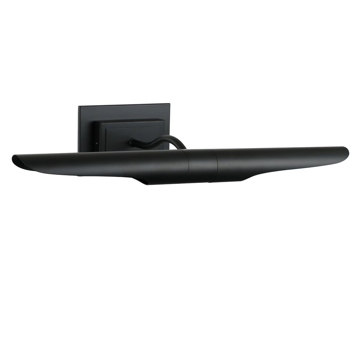 Dainolite Roselyn 22in 2-Light Picture Light | Contemporary Matte Black Metal | Living Room & Office Art Lighting | 9 x 22 x 4.75 in | Model RSN-222PIC-MB