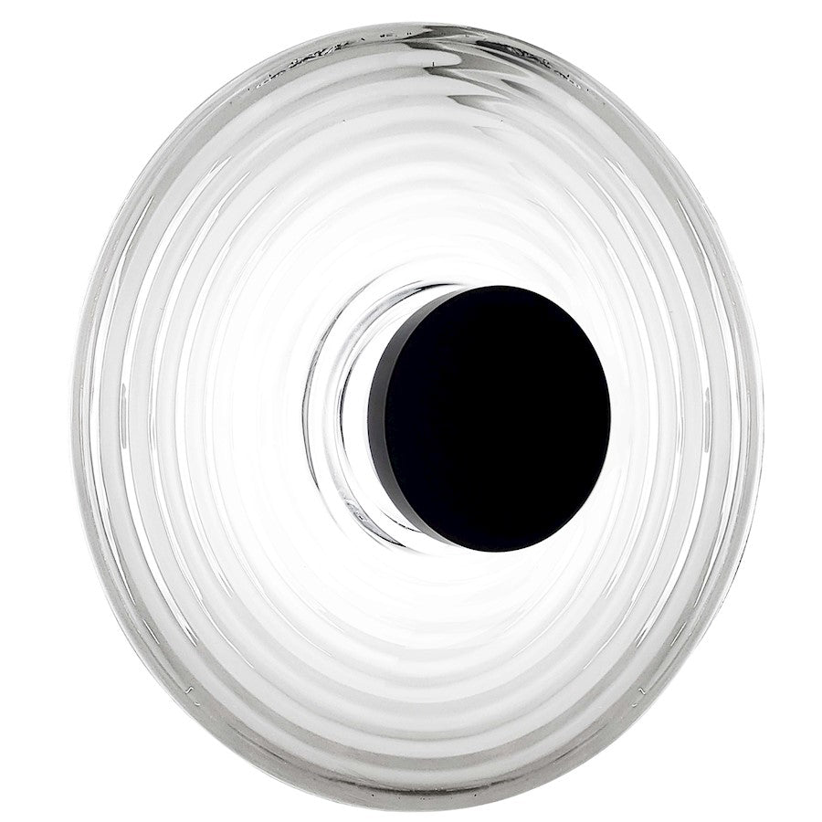 Dainolite Windfeild 18in 1-Light Wall Sconce | Modern Matte Black and Clear Glass | Bedroom & Hallway Accent | Model WFD-1812LEDW-MB-CLR