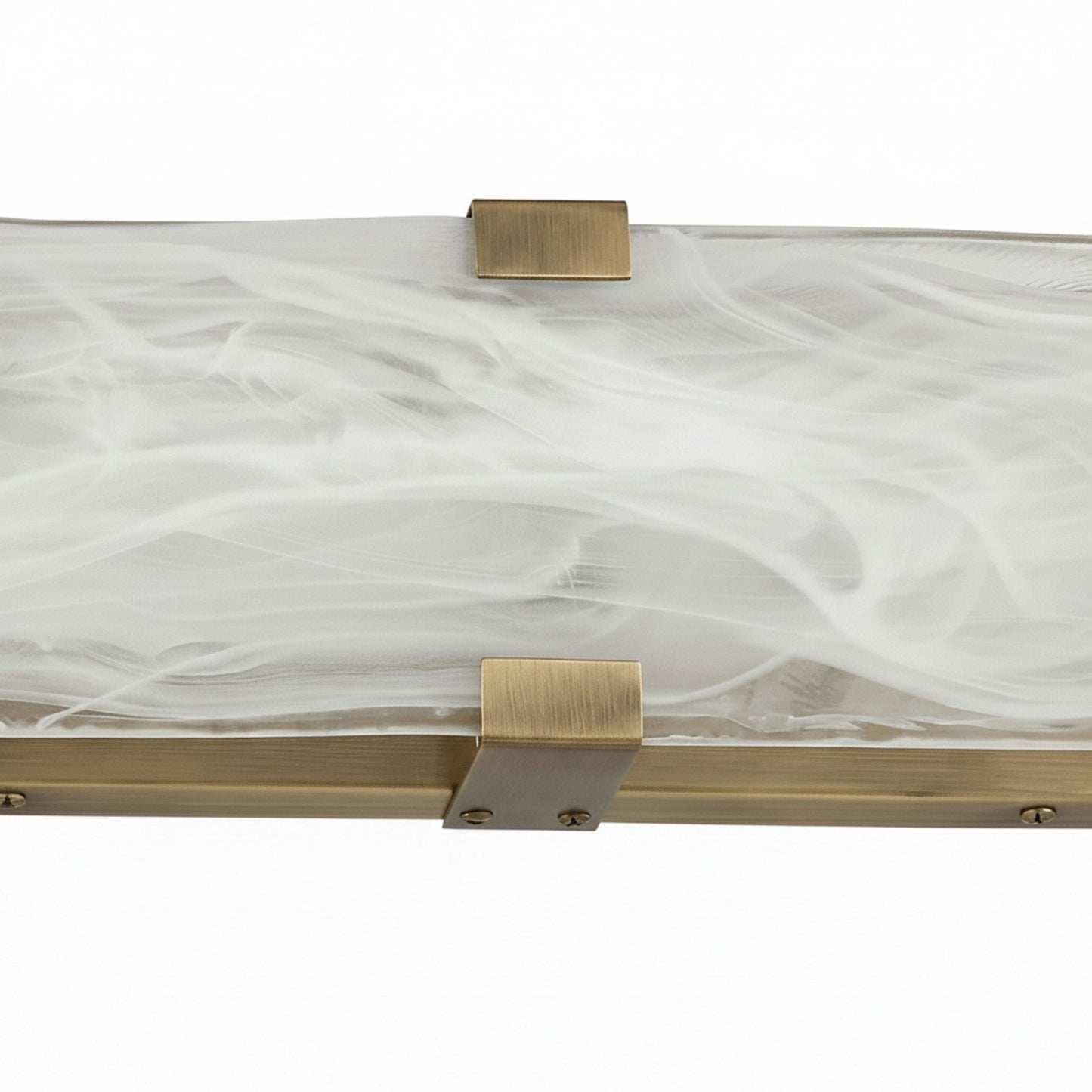 Dainolite Willmina 16in 1-Light LED Wall Sconce | Transitional Aged Brass and White Glass | Bathroom & Hallway | 800 Lumens 3000K | Model WLA-1620LEDW-AGB