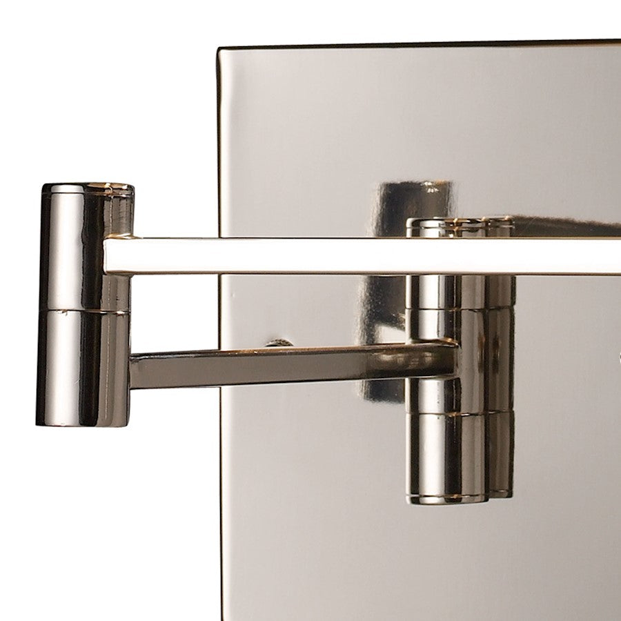 ELK Lighting Swingarms 1-Light Swingarm Wall Lamp, Chrome