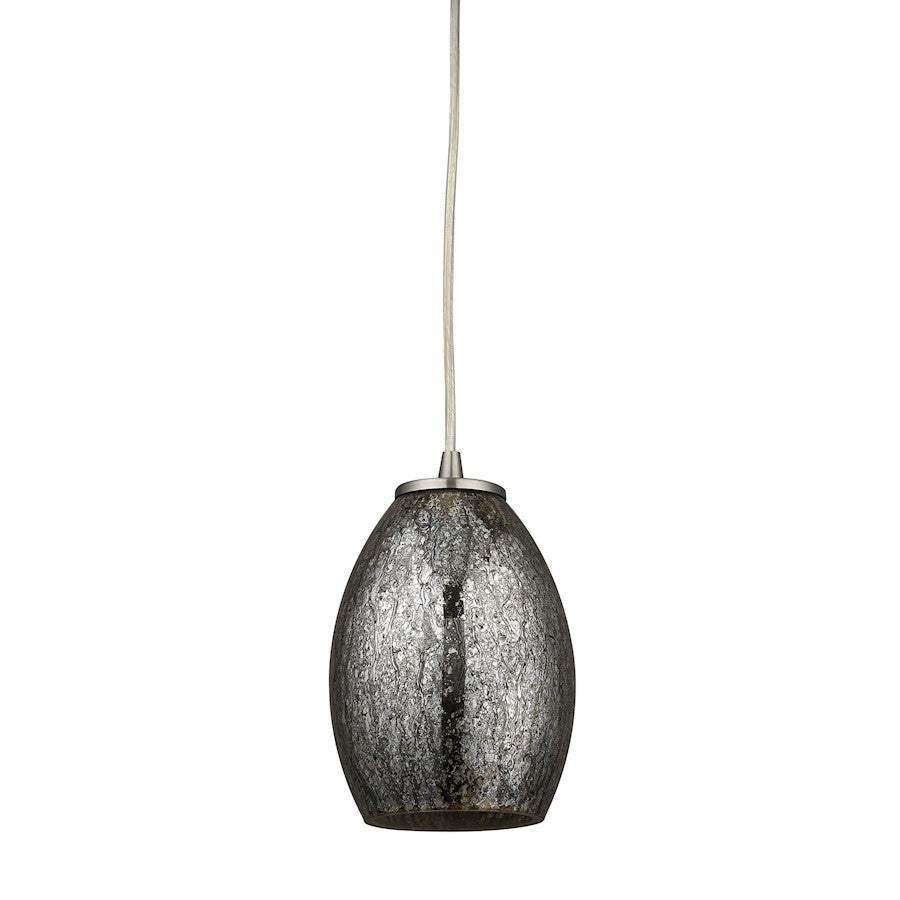 1 Light Mini Pendant, Nickel