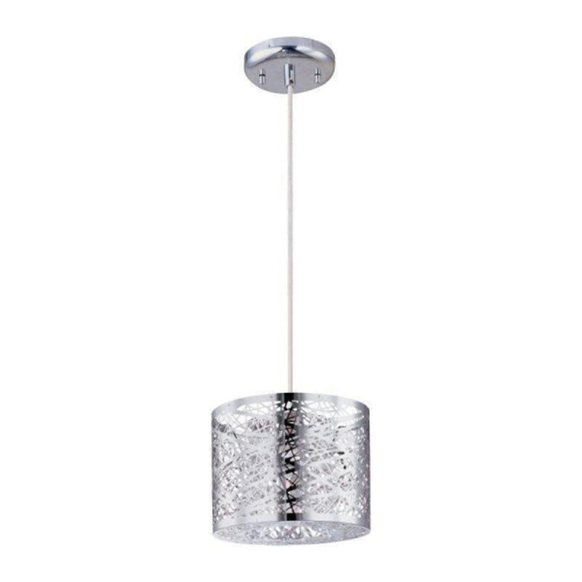 ET2 Inca 1-Light Pendant with LED Bulb, Polished Chrome - E21306-10PC-BUL