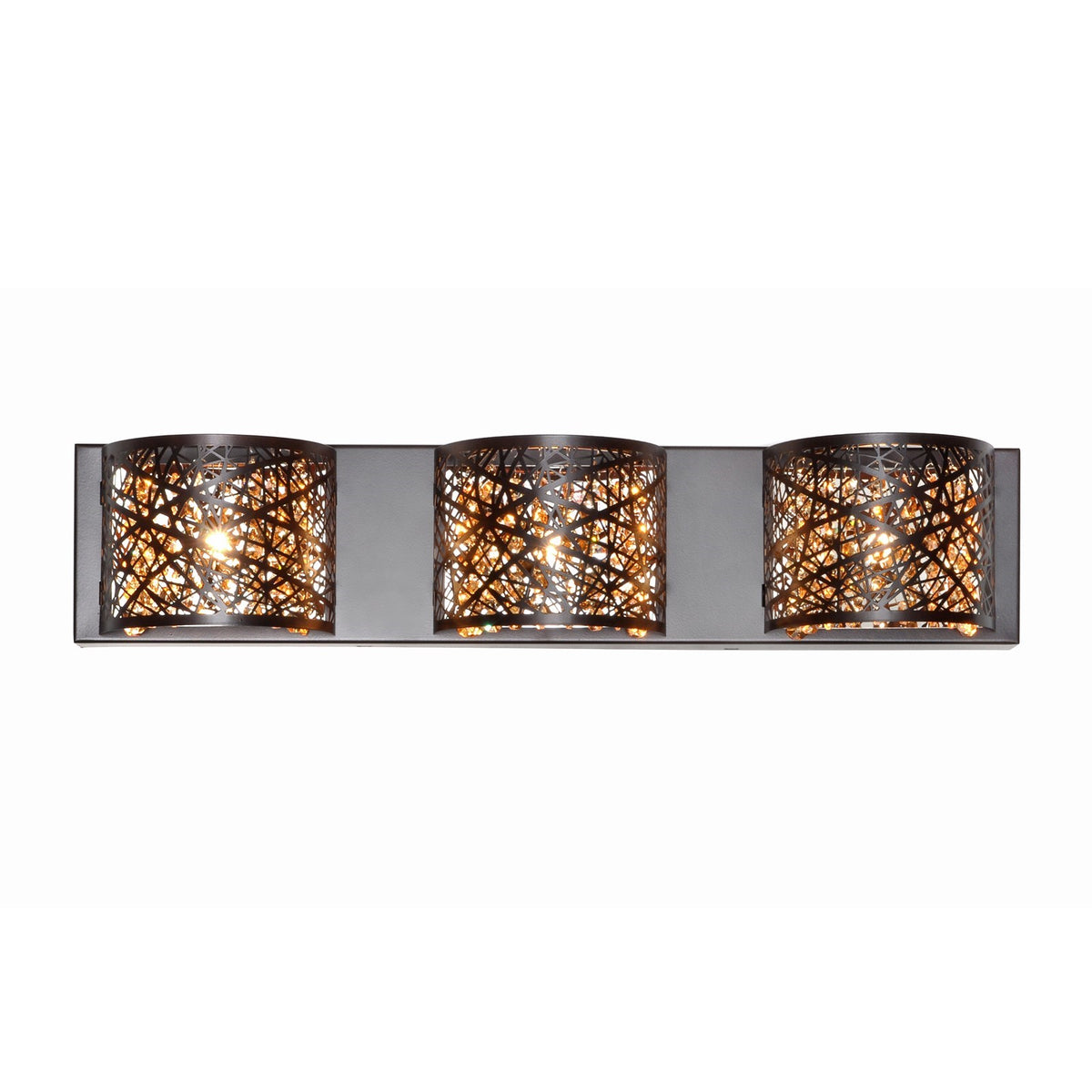 ET2 Inca 3-Light Wall Mount with LED Bulb, Bronze - E21316-10BZ-BUL