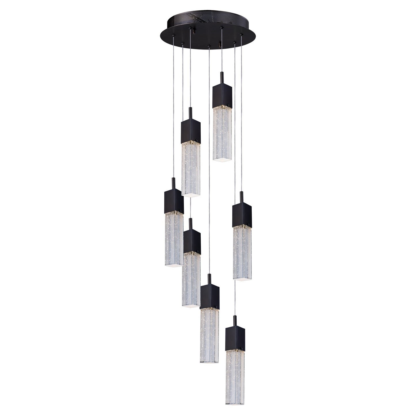 ET2 Fizz Iii 7-Light LED Pendant, Bronze