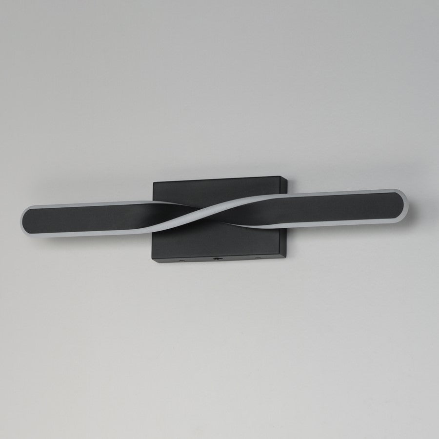 ET2 Lighting Pirouette 1 Light 24" LED Bath Vanity 5CCT, Black