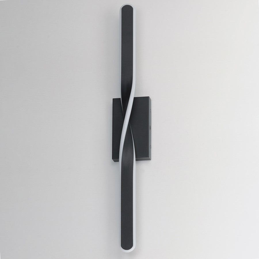 ET2 Lighting Pirouette 1 Light 32" LED Bath Vanity 5CCT, Black