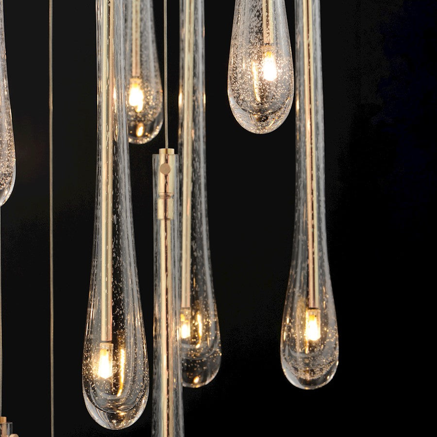 ET2 Lighting Stillo 3 Light Pendant, Gold/Bubble Crystal - E24213-118GLD