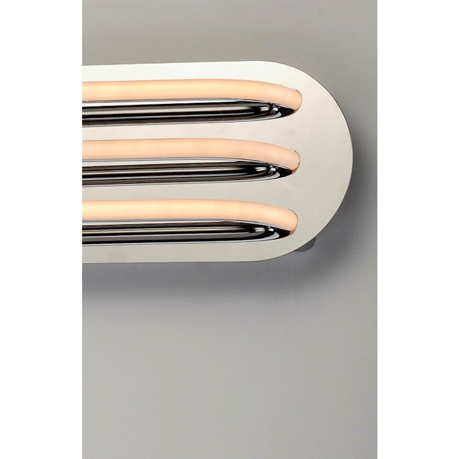 3 Light Bathroom Vanity Light, Polished Chrome