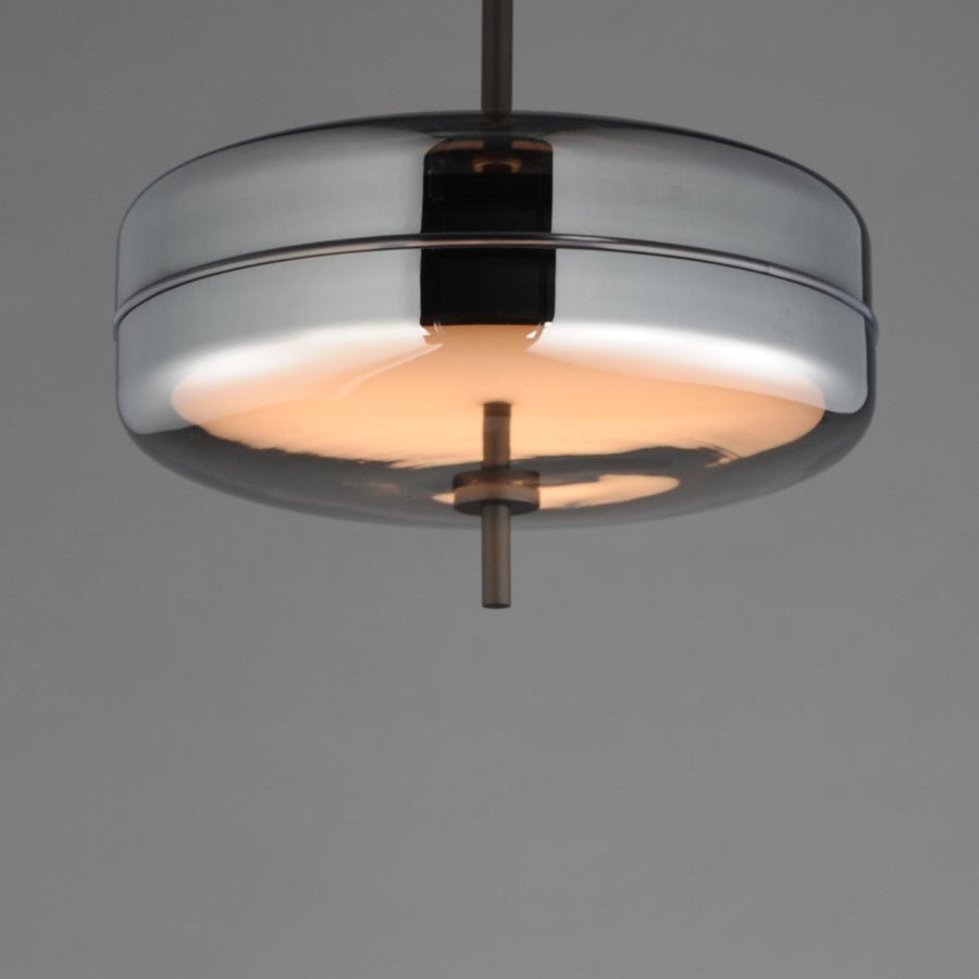 ET2 Lighting Voto 2-Light LED Pendant, Gunmetal/Smoke