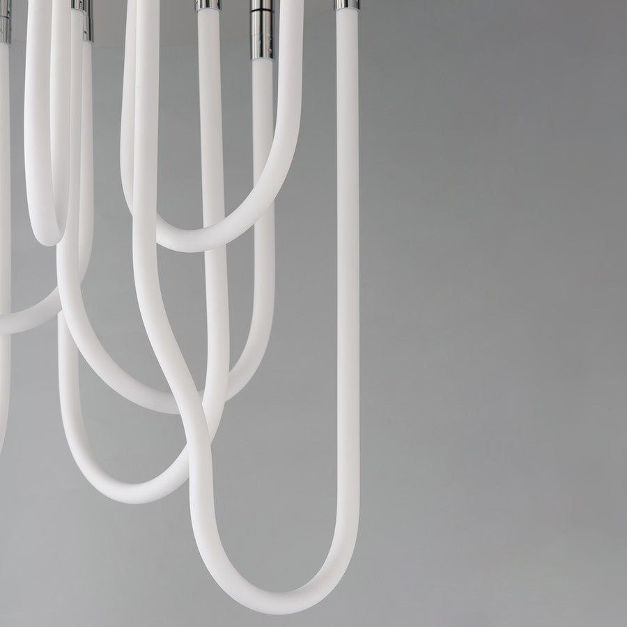 ET2 Lighting Soleil 7-Light LED RD Flush Mount, Polished Chrome