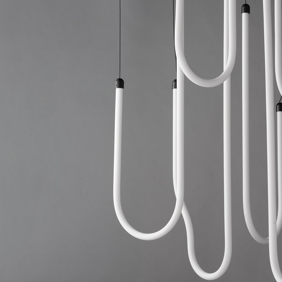 ET2 Lighting Soleil 8-Light LED Pendant, Black