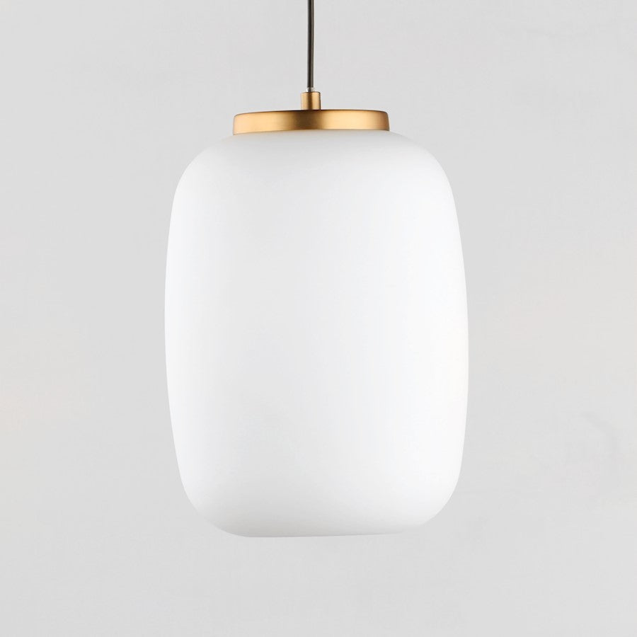2 Light Pendant, Black/Gold