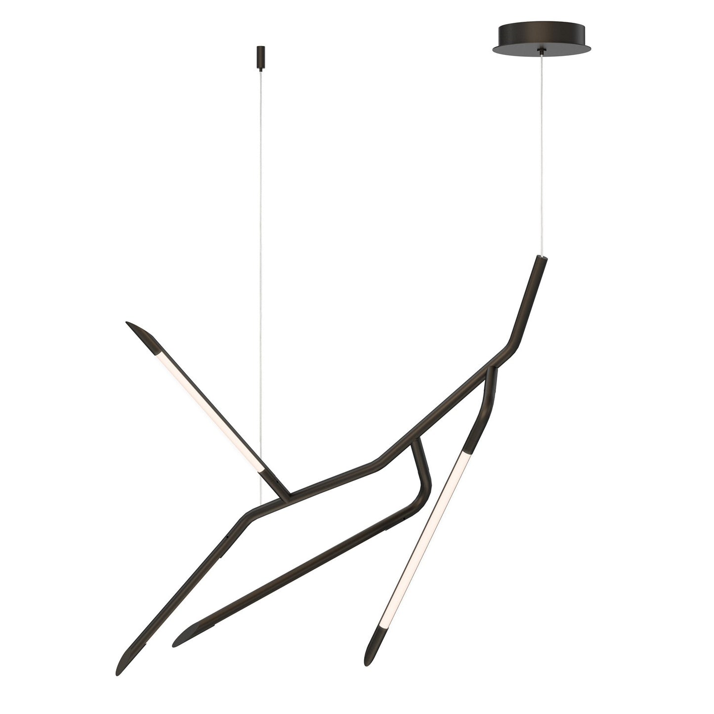 ET2 Lighting Scion 4 Light Single Pendant, Black