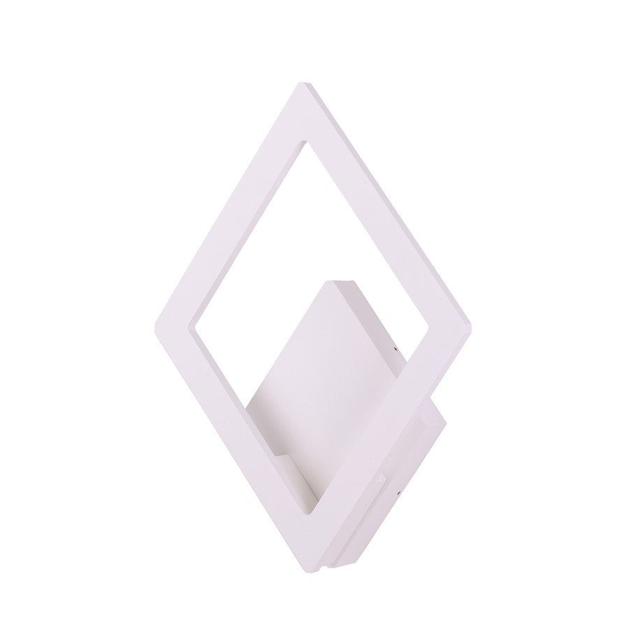 ET2 Alumilux 14in 1-Light Outdoor Wall Sconce | Architectural White Aluminum | Patio & Entryway | 10 x 14 in | Model E41493-WT