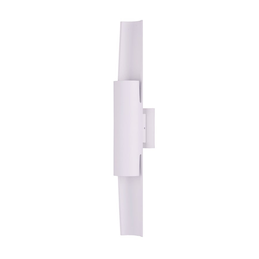 ET2 Alumilux 24in 2-Light Outdoor Wall Sconce | Architectural White Aluminum | Patio & Entryway | 4.25 x 23.5 in | Model E41526-WT