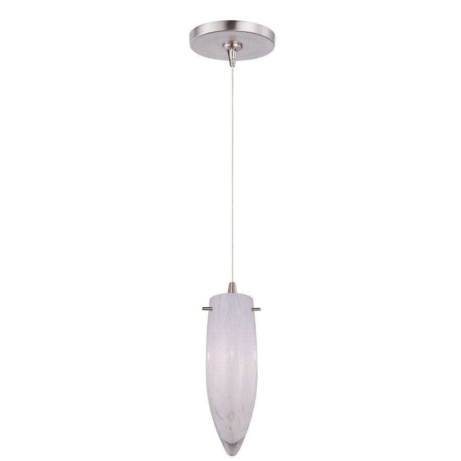 ET2 Lighting Bevel 1 Light 60''x28'' LED Mirror, Satin Nickel