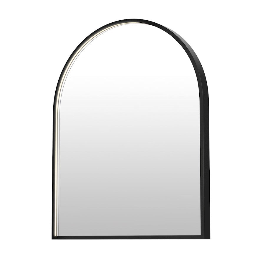 ET2 Lighting Elisse Arch 1 Light 24''x30'' Arch LED Mirror, Black