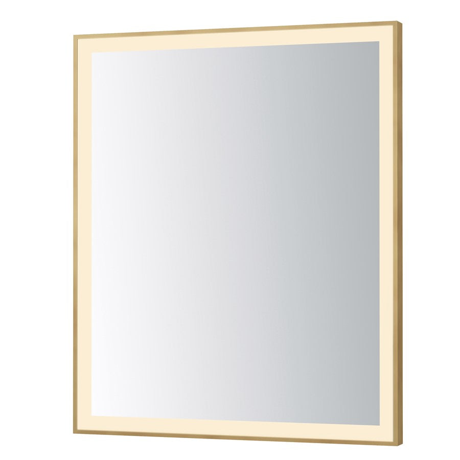 ET2 Lighting Framed 1 Light LED 30" Mirror, Gold - E42093-GLD