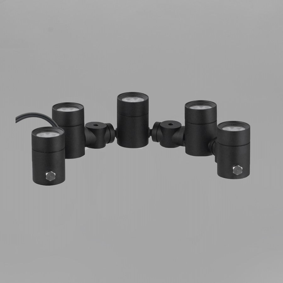 ET2 Lighting Tree Hugger 5-Light Tree Spot Light, Black