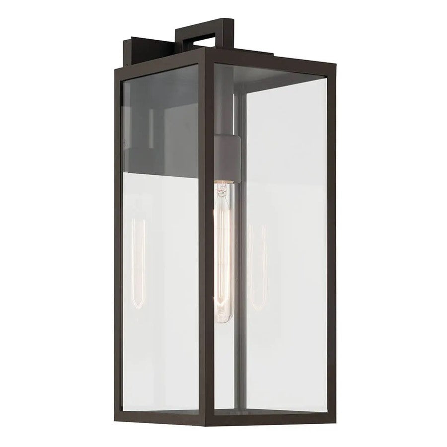 Kichler Branner 1 Light Outdoor Wall Light, Medium, Olde Bronze/Clear - 59112OZ