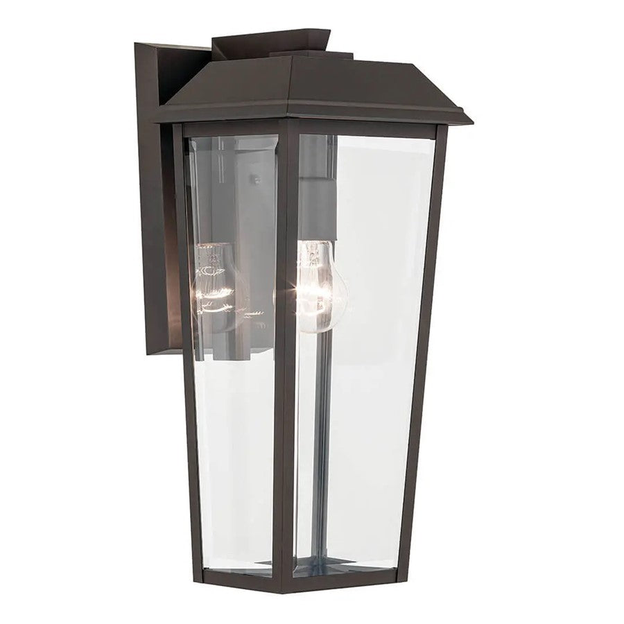 Kichler Mathus 1 Light 18" Outdoor Wall Light, Olde Bronze/Beveled - 59119OZ