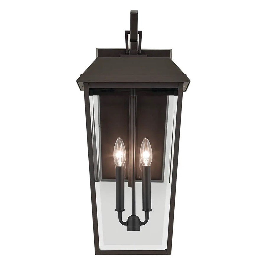Kichler Mathus 2 Light Outdoor Wall Light, Olde Bronze/Clear Beveled - 59120OZ