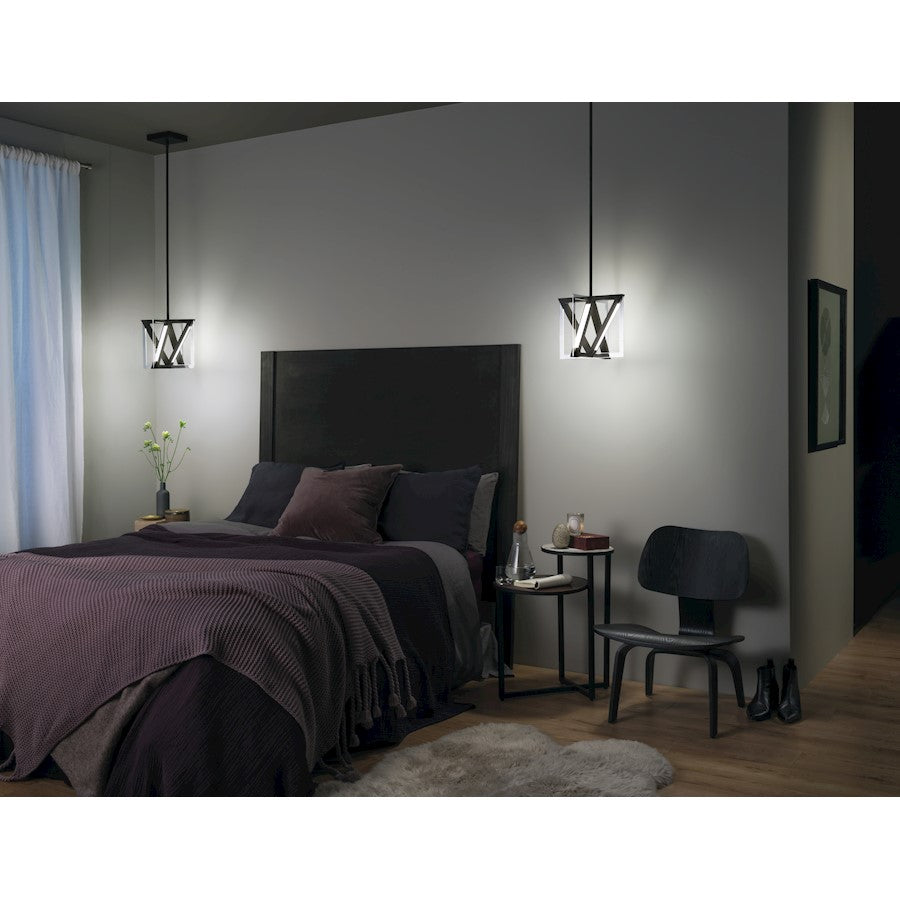 LED Pendant, Matte Black
