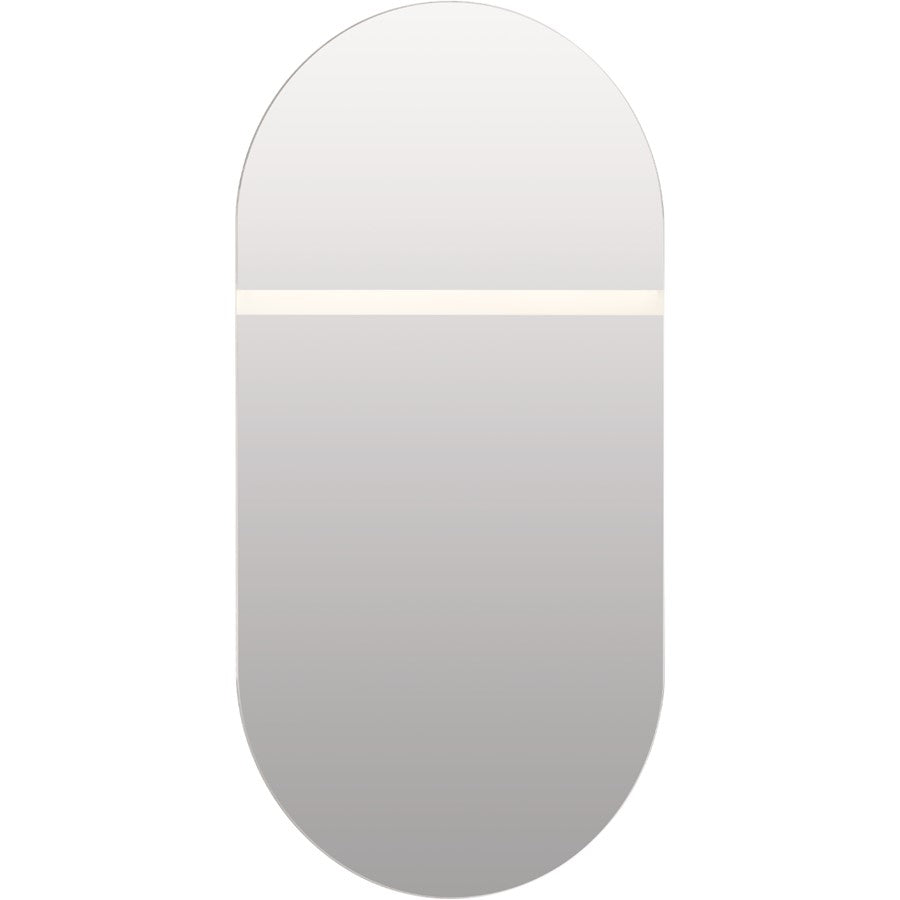 Elan Radana 30" LED Vanity Mirror, Aluminum/Etched