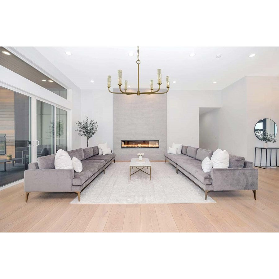 Framburg Kaia 6 Light Dining Chandelier, Brushed Brass
