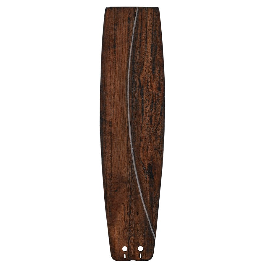 Fanimation Soft Rounded 26in Carved Wood Fan Blades | Walnut Finish | 5-Blade Set for 60in Ceiling Fans | Dry Locations | Model B6130WA