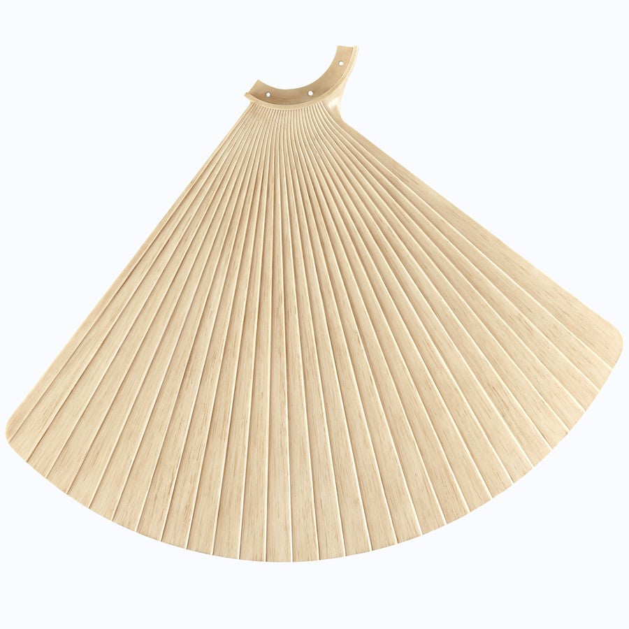 Fanimation TriAire 52in 3-Blade Pleated Natural Ceiling Fan Blade Set | Natural Composite Blades | Indoor & Covered Outdoor | 52in | Model BPW8565NW