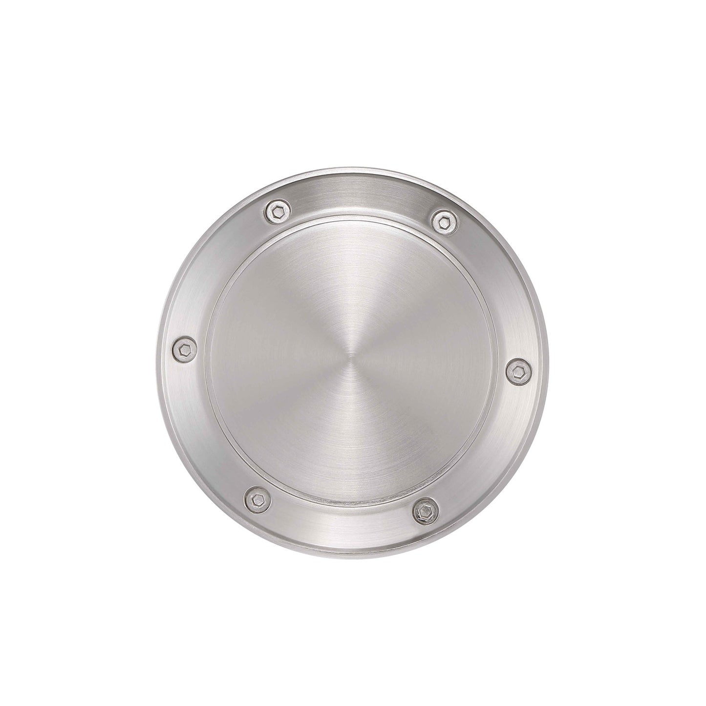 Fanimation Spitfire Decorative Cap | Brushed Nickel Metal | Damp-Rated Ceiling Fan Accessory | Covered Patio & Bathroom | 5.13 x 5.13 x 0.39 in | Model CAP6721BN