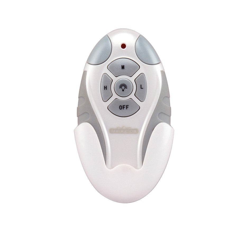 Fanimation CRL4WH White Remote & Receiver | 3-Speed Fan & Light Control | Bedroom & Living Room | 4.25 x 2.35 x 1 in | Model CRL4WH