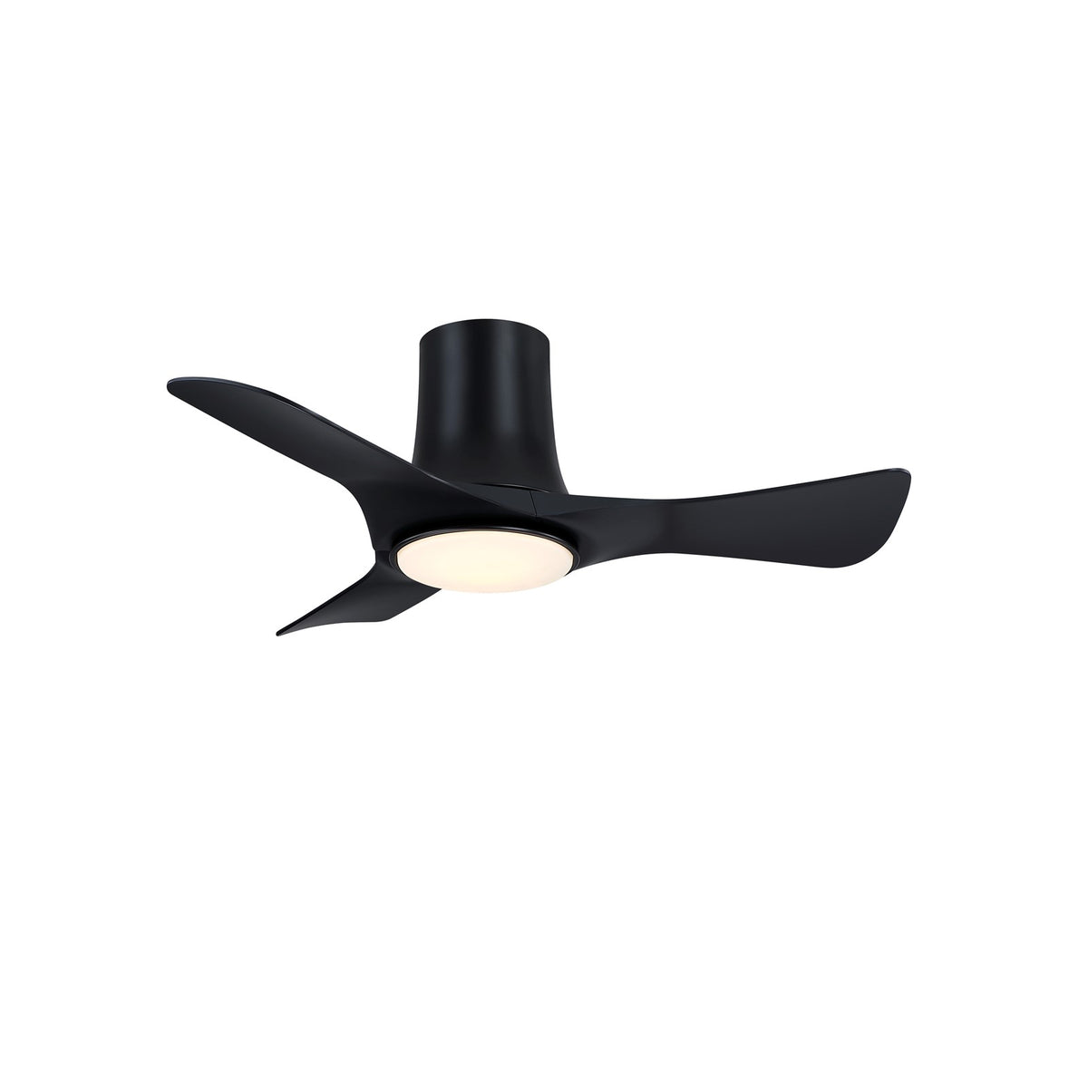 Fanimation Corke 36in Smart Ceiling Fan with LED Light | Black Finish and Black Composite Blades | Bedroom, Office & Covered Patio | Model FPD6638BL