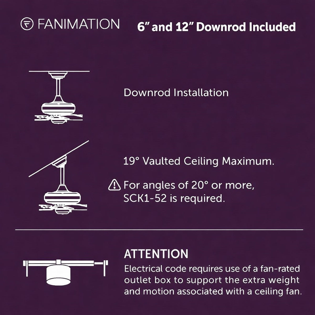 Fanimation Spitfire DC Custom 84in Downrod Smart Ceiling Fan with LED CCT Select Marine Light Kit | Brushed Nickel and | Model FPD6721BBN-84BN-DWLK