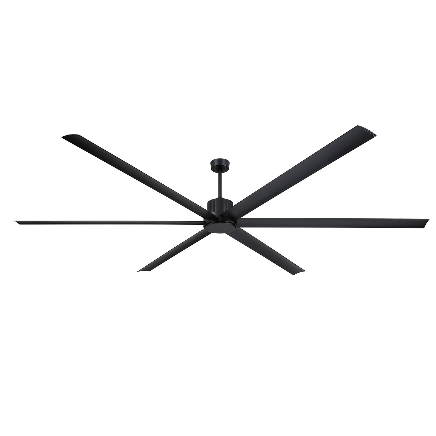 Fanimation Pendry Max 120in 6-Blade Ceiling Fan | Modern Black Aluminum Blades | Great Rooms & Covered Patios | 120 x 120 x 21.76 in | Model FPD6763BL