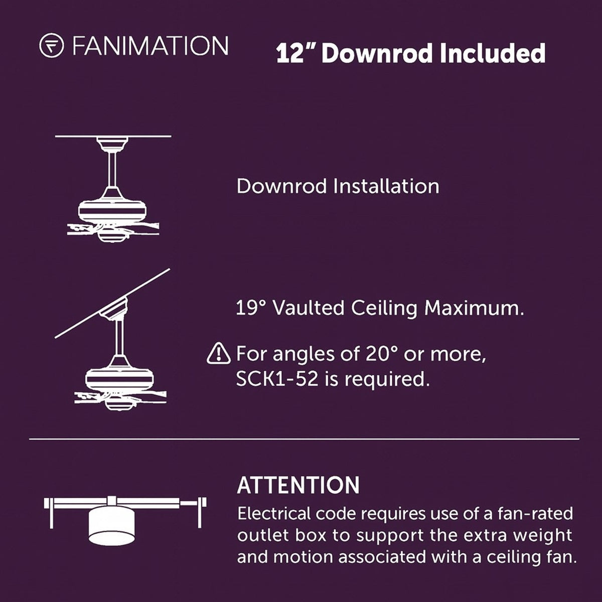 Fanimation Odyn Custom 64in 9-Light Ceiling Fan | Black and Brushed Nickel Composite | Covered Patio & Living Room | Model FPD8152BLW-64BNW