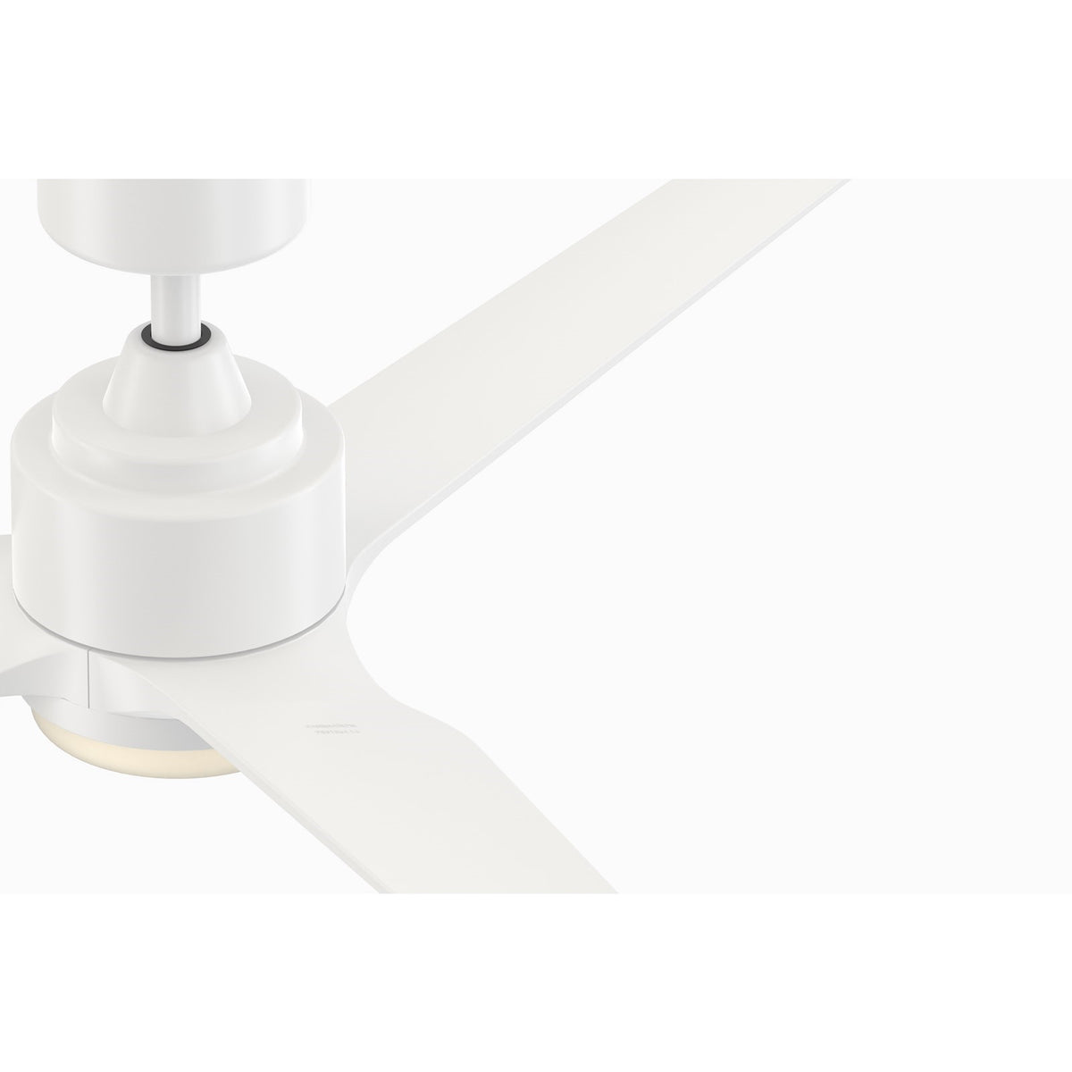 Fanimation TriAire Custom 64in 1-Light Smart Ceiling Fan | Modern Matte White and Opal Frosted Glass | Covered Patio | Model FPD8515MWW-64MWW-LK